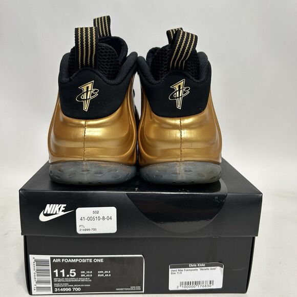 Nike Shoes Air Foamposite One “Metallic Gold” 2024 - Picture 5 of 8